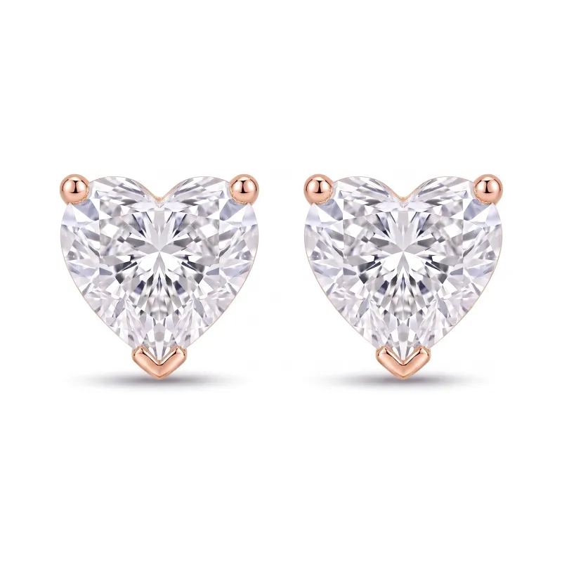 Diamond heart earrings Promesse