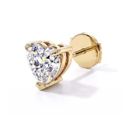 Boucles d'oreille diamant cœur Promesse