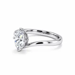 Anillo de compromiso diamante ovalado &Eacute;clipse | Celinni