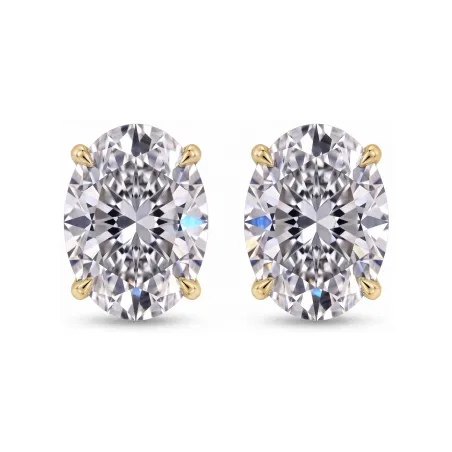 Pendientes de Diamante Ovalado Promesa