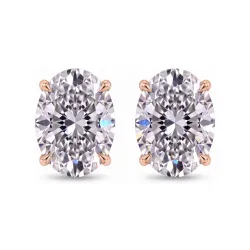 Oval Diamond Earrings Promesse