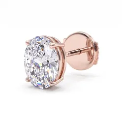 Oval Diamond Earrings Promesse