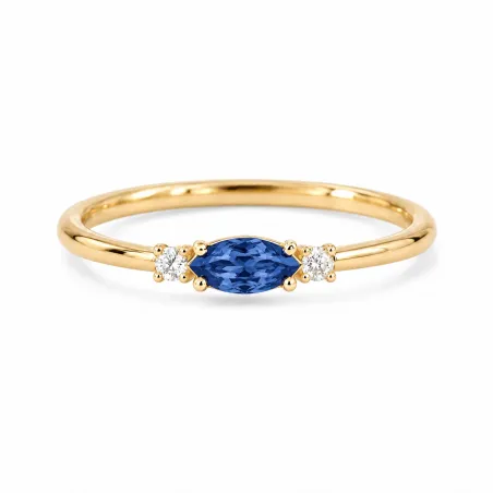 Bague Romy Septembre Saphir et Diamants Naturels
