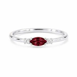Anillo Romy Enero con Granate y Diamante Naturale | Celinni