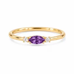 Bague Pierre de Naissance F&eacute;vrier, Am&eacute;thyste, Romy