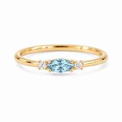 Geburtssteinring M&auml;rz mit Aquamarin, Romy