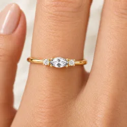 Bague Pierre de Naissance Avril, Diamant, Romy