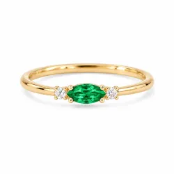 Geboortesteen Ring Mei, Smaragd, Romy