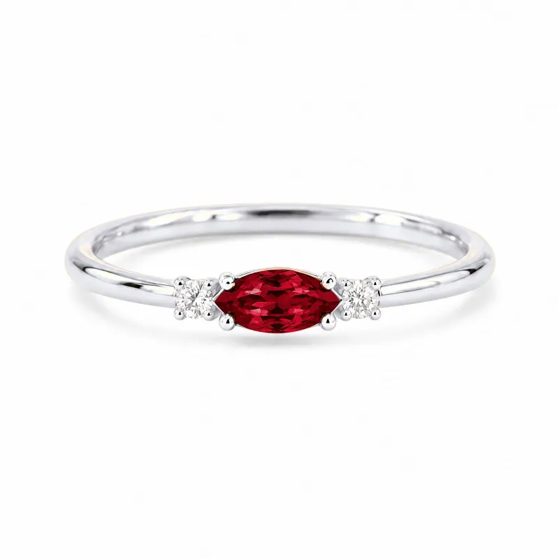 Anillo Romy Julio con Rubí y Diamantes Naturales | Celinni