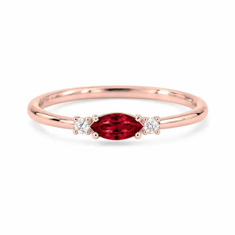 Anillo Romy Julio con Rub&iacute; y Diamantes Naturales | Celinni