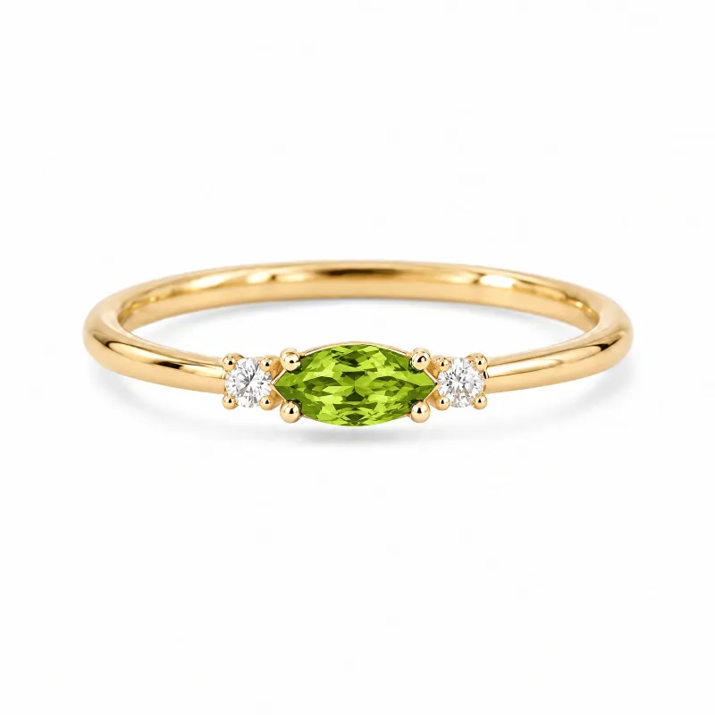 Geburtssteinring August mit Peridot, Romy