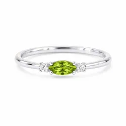 Romy August Natural Peridot and Diamond Ring | Celinni