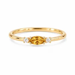 Bague Pierre de Naissance Novembre, Citrine, Romy