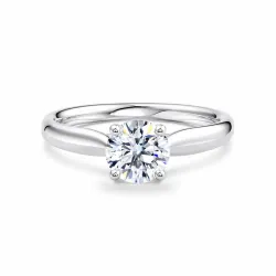 Anillo de compromiso diamante redondo Éclipse Jonc | Celinni