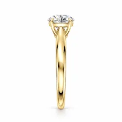 Round Diamond Engagement Ring Éclipse Jonc | Celinni