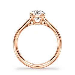 Bague de fian&ccedil;ailles diamant rond &Eacute;clipse Jonc | Celinni
