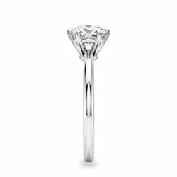 Bague de fiançailles diamant rond Aria six griffes | Celinni