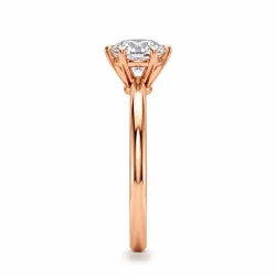 Round Diamond Engagement Ring Aria Six Prongs | Celinni
