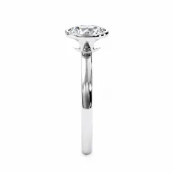 Verlobungsring ovaler Diamant Aria Zargenfassung | Celinni