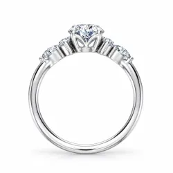 Bague de fiançailles diamant rond Constellation | Celinni
