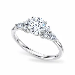 Verlobungsring runder Diamant Constellation | Celinni