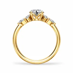 Bague de fian&ccedil;ailles diamant rond Constellation | Celinni