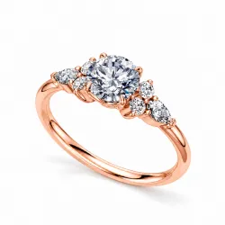 Bague de fian&ccedil;ailles diamant rond Constellation | Celinni