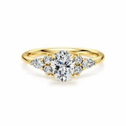 Bague de fiançailles diamant ovale Constellation | Celinni