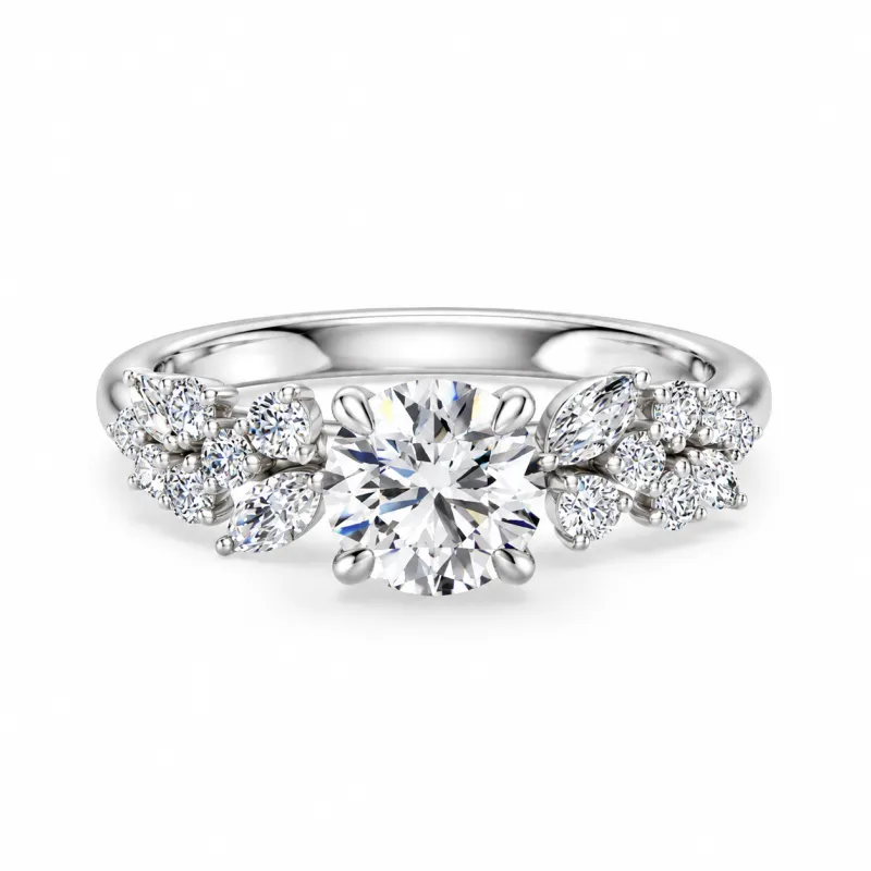 Oval Diamond Engagement Ring Constellation Marquises | Celinni