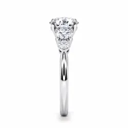 Round Diamond Engagement Ring Constellation Five Stones | Celinni