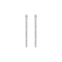 Créoles Promesse Taille M, Diamants Naturels, Or 18K Celinni