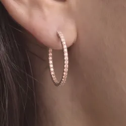 Creolen Promesse Maat M, Natuurlijke Diamanten, Goud 750 Celinni