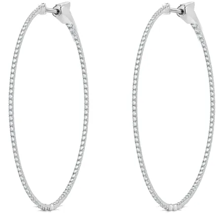 Creolen Promesse Maat XL Natuurlijke Diamanten