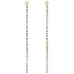Large Promesse Hoops Size XL, Natural Diamonds Celinni