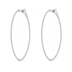 Créoles Promesse Taille L Diamants Naturels, Best-seller Celinni