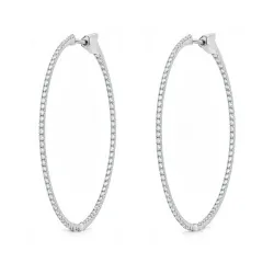 Promesse Hoops Size L, Natural Diamonds, Celinni Best-seller