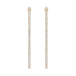 Promesse Hoops Size L, Natural Diamonds, Celinni Best-seller
