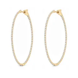 Promesse Hoops Size L, Natural Diamonds, Celinni Best-seller