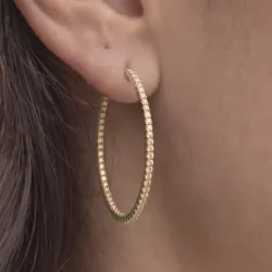Promesse Hoops Size L, Natural Diamonds, Celinni Best-seller