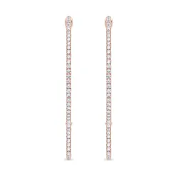 Promesse Hoops Size L, Natural Diamonds, Celinni Best-seller