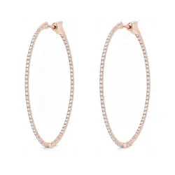 Promesse Hoops Size L, Natural Diamonds, Celinni Best-seller