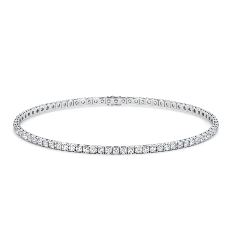 Bracelet Rivière Diamants Naturels 1 Carat en Platine 950