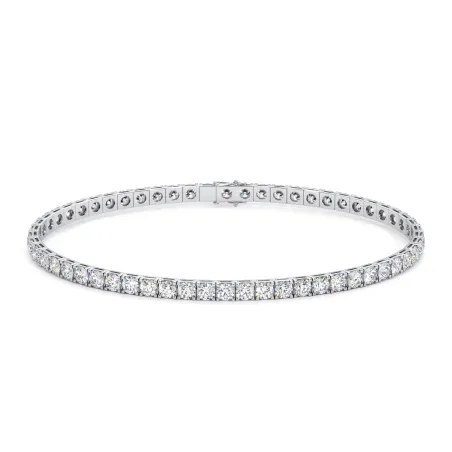 Pulsera Rivière Promesse diamantes naturales 3 quilates platino 950