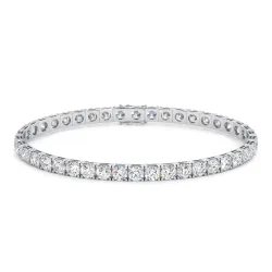 6 Carat Natural Diamond Tennis Bracelet in Platinum 950