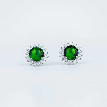 Boucles D'oreilles Marguerite© Quartz Rond