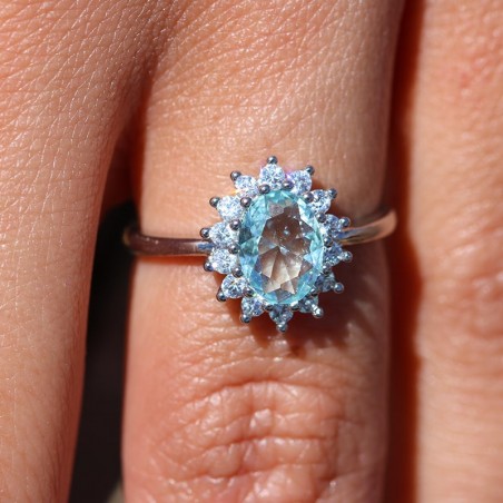 Marguerite© Oval Topaz Ring