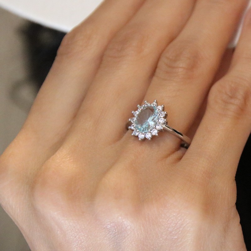 Bague sales fiancaille marguerite