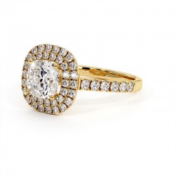 Solitario MI VIDA DOBLE HALO Diamante COJ&Iacute;N - Colecci&oacute;n Solitarios Diamante Celinni