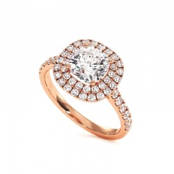 Solitario MI VIDA DOBLE HALO Diamante COJ&Iacute;N - Colecci&oacute;n Solitarios Diamante Celinni
