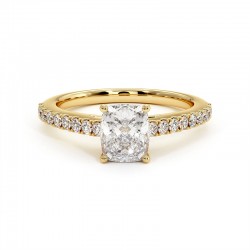 Solitario Diamante Coj&iacute;n Ella